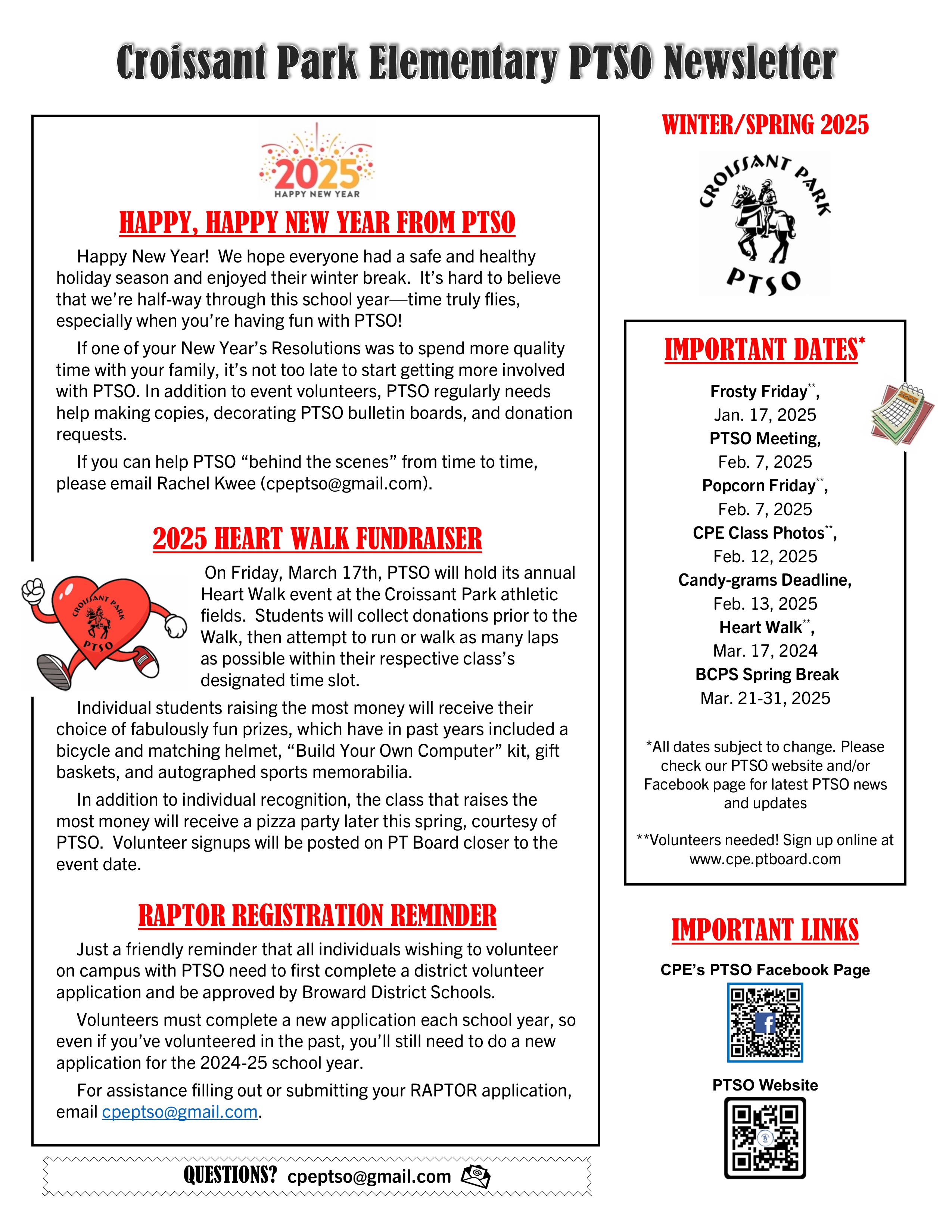 PTSO Newsletter